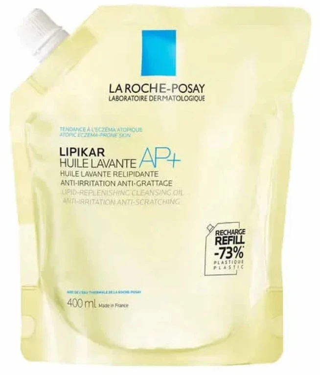 La Roche Posay Lipikar Cleasing Oil AP+ Refill prausimosi aliejaus papildymas, 400 ml