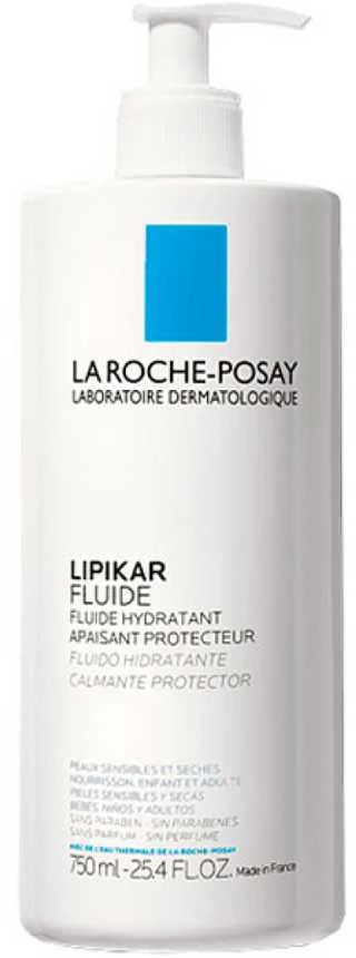 La Roche Posay Lipikar Fluide raminantis apsauginis fluidas sausai ir jautriai odai, 750 ml