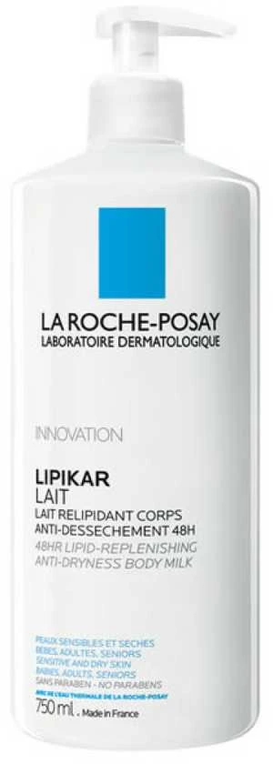 La Roche Posay Lipikar Replenshing Body Milk 48h drėkinamasis kūno pienelis, 750 ml