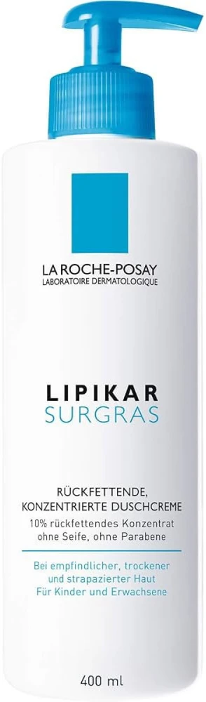 La Roche-Posay Lipikar Surgras Shower Kremas dušo kremas, 400 ml