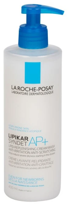 La Roche-Posay Lipikar Syndet AP+ Kreminis raminantis dušo kremas, 400 ml
