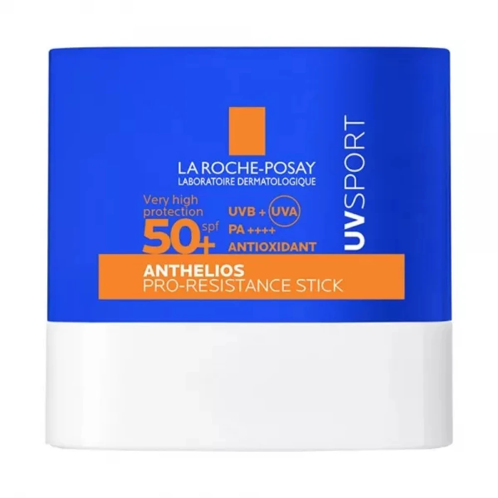 La Roche-Posay LRP Anthelios UVSPORT Pro-Resistance Stick SPF 50+ vandeniui ir prakaitui atsparus veido pieštukas, 10 ml