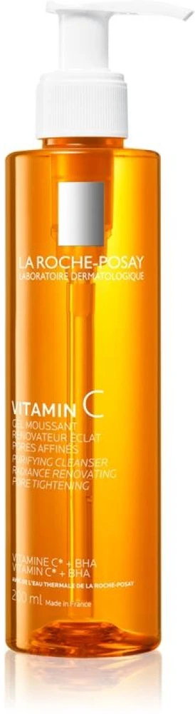La Roche-Posay LRP Vitamin C Foaming Gel valomasis gelis skaistinamojo poveikio, 200 ml
