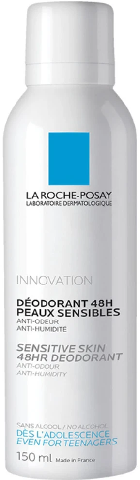 La Roche Posay Physiological Dezodorantas 24h Purškiklis purškiamas dezodorantas jautriai odai, 150 ml