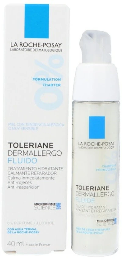La Roche-Posay Toleriane Dermallergo veido fluidas jautriai odai, 40 ml