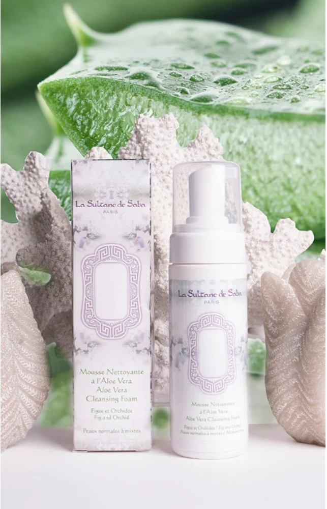 La Sultane de Saba Cleansing Foam Aloe Vera Bio valomosios putos, 150 ml