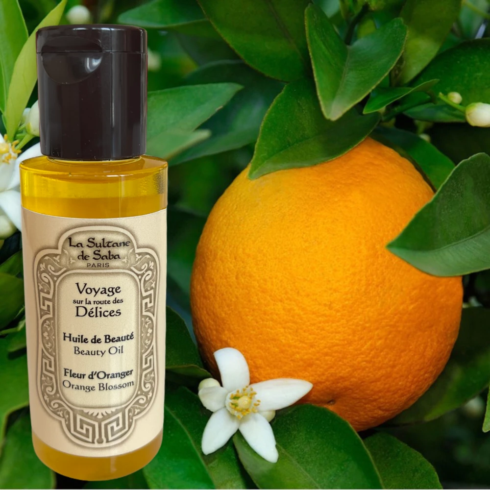 La Sultane de Saba Fleur d’Oranger Oranžinis Blossom Beauty Oil apelsinų žiedų kvapo kūno aliejus, 50 ml
