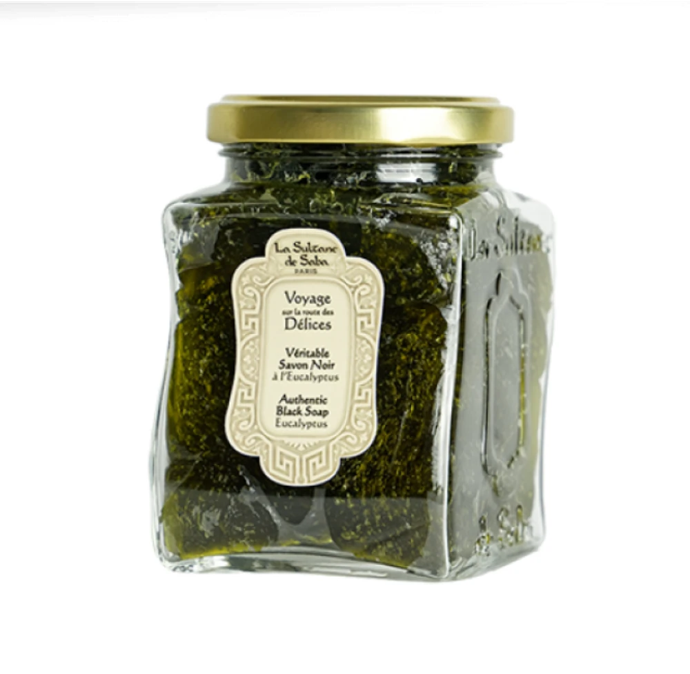 La Sultane de Saba Hamam Rituals Eucalyptus Juodas Soap juodasis muilas su eukaliptu, 300g