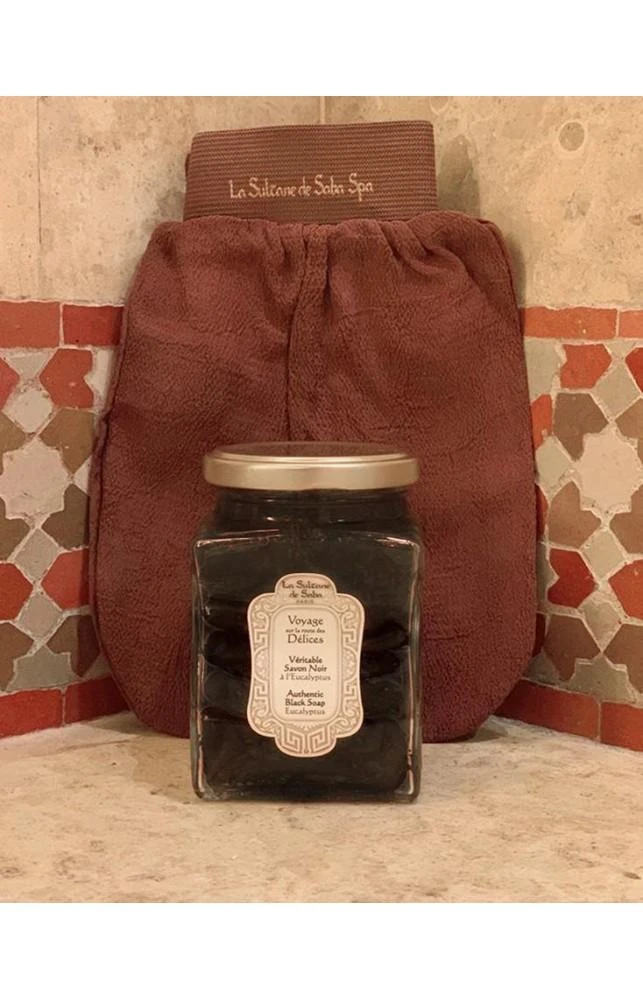 La Sultane de Saba Hamam Rituals Eucalyptus Juodas Soap juodasis muilas su eukaliptu, 300g