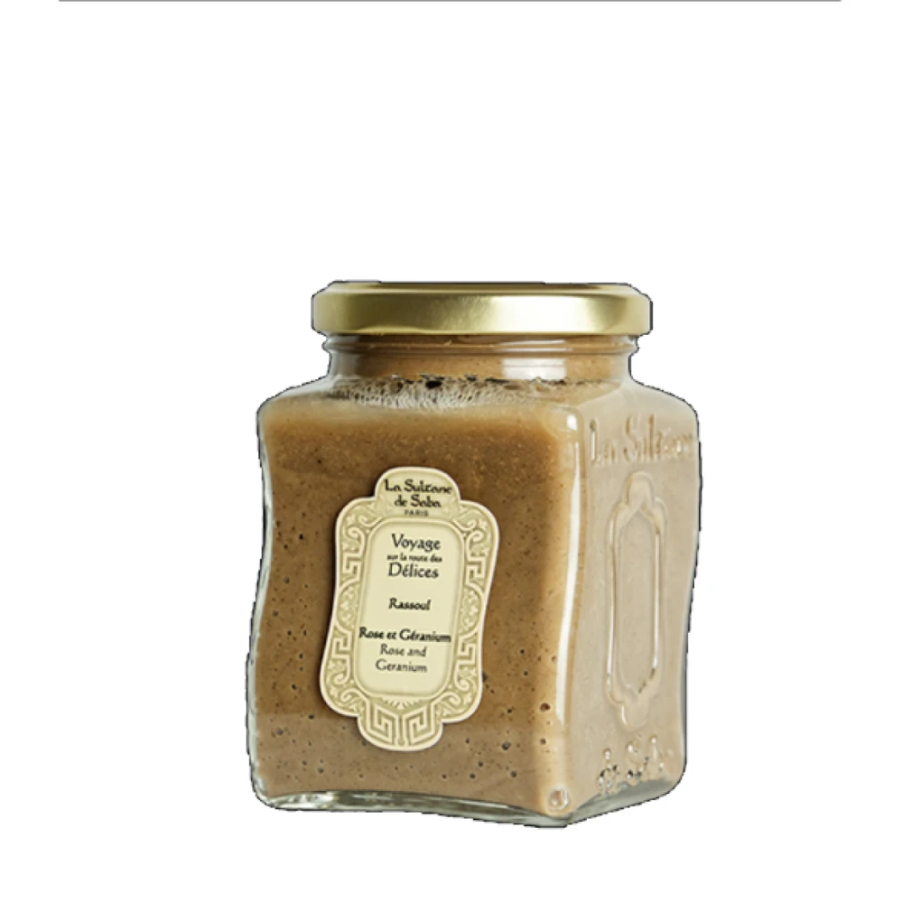 La Sultane de Saba Hamam Rituals Rassoul Rose and Geranium muilas-kaukė, 300g