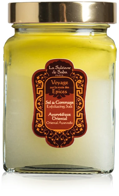 La Sultane de Saba Oriental Ayurvedic Scented Exfoliating Salts druskos kūno šveitiklis, 300g