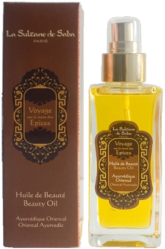 La Sultane de Saba Oriental Ayurvedic Scented Beauty Oil (gintaras, vanilė, pačiulis) grožio aliejus, 200 ml