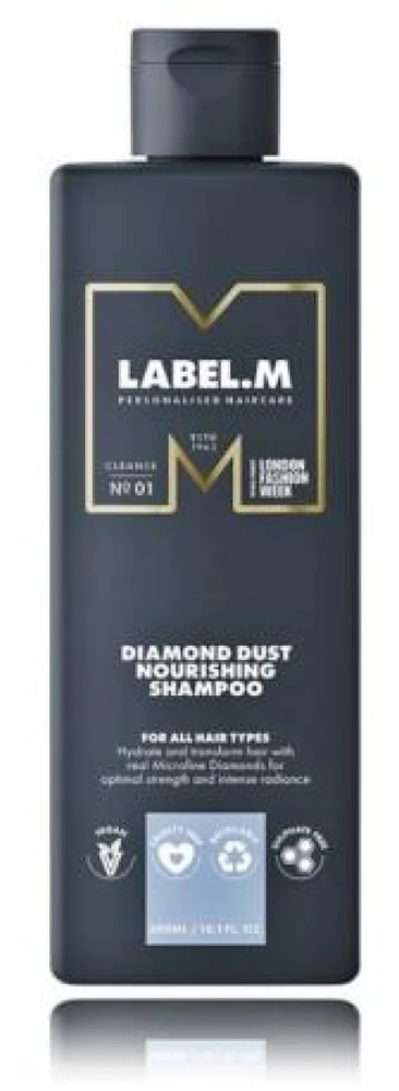 Label.m Diamond Dust maitininantis Šampūnas maitinantis šampūnas visų tipų plaukams, 300 ml