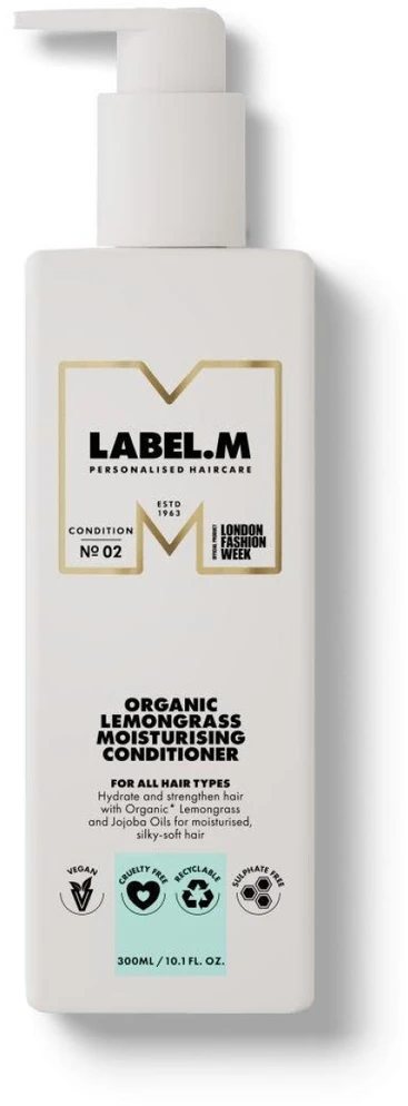 Label.m Organic Lemongrass Moisturising Conditioner drėkinantis kondicionierius, 300 ml
