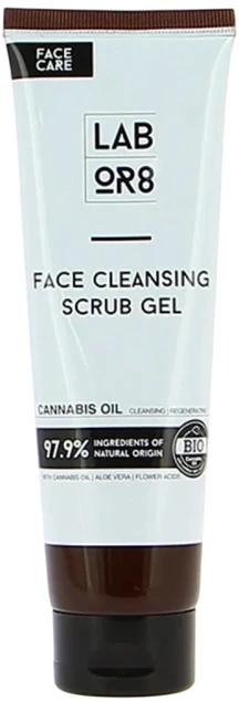 LABOR8 Hemp Exfoliating Gel veido šveičiamasis gelis, 125 ml