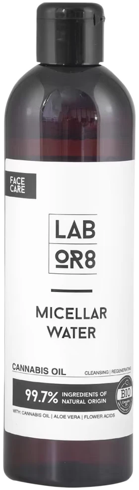 LABOR8 Hemp Natural Ingredients Cleansing Moisturising Micellar Vanduo micelinis vanduo, 300 ml