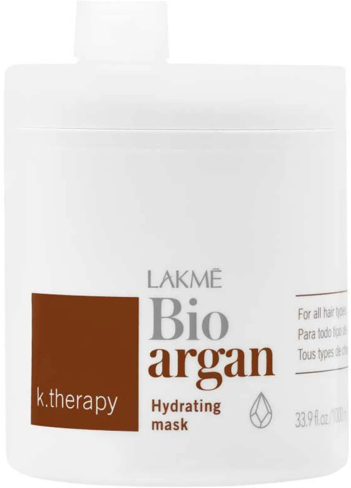 Lakmé K.Therapy Bio Argan Hydrating Mask plaukų kaukė, 1000 ml