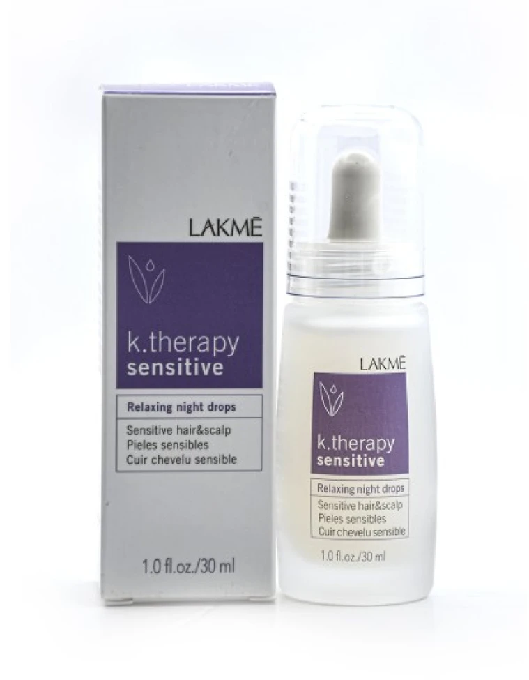 Lakme K.Therapy jautrios odos naktiniai lašai, 30 ml