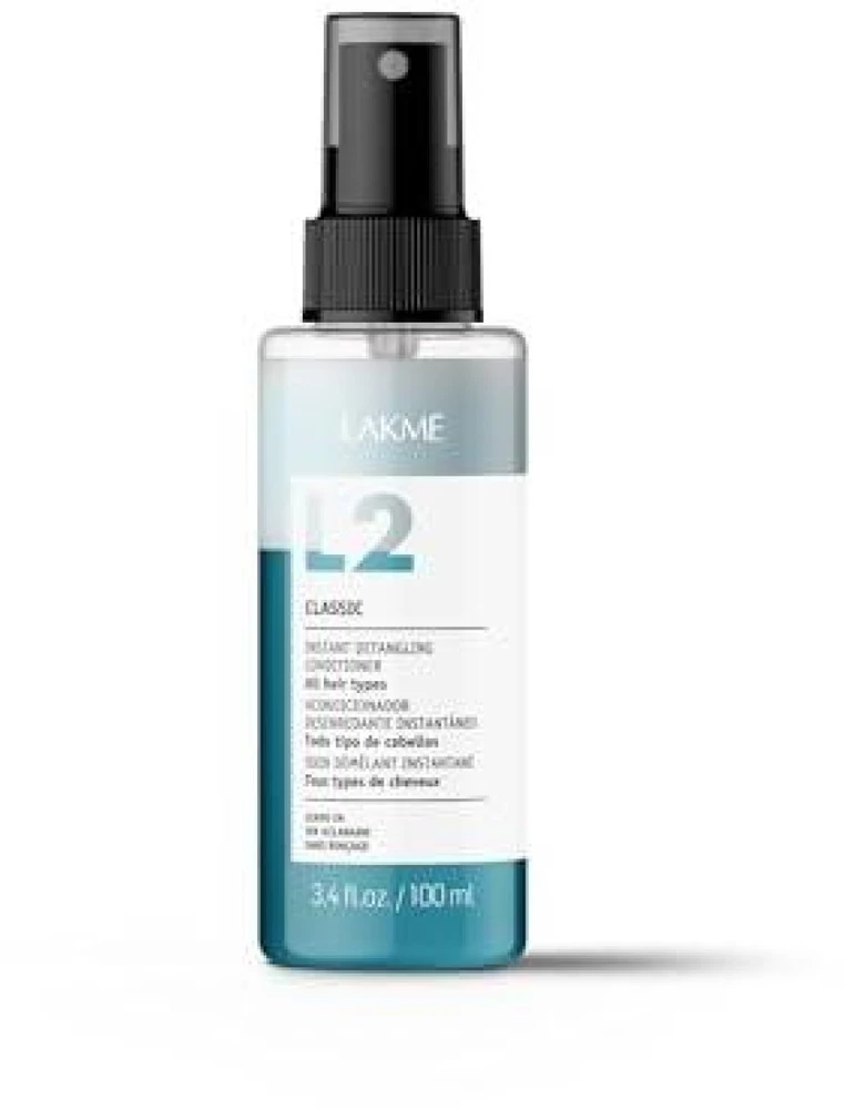 Lakmé L2 Classic Instant Detangling Conditioner purškiamas kondicionierius visų tipų plaukams, 100 ml