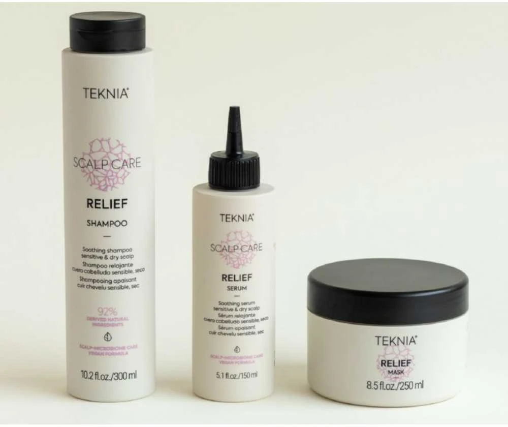 Lakme Šampūnas plaukams Teknia Scalp Care Relief Šampūnas, be sulfatų, jautriai ir sausai galvos odai, 300 ml