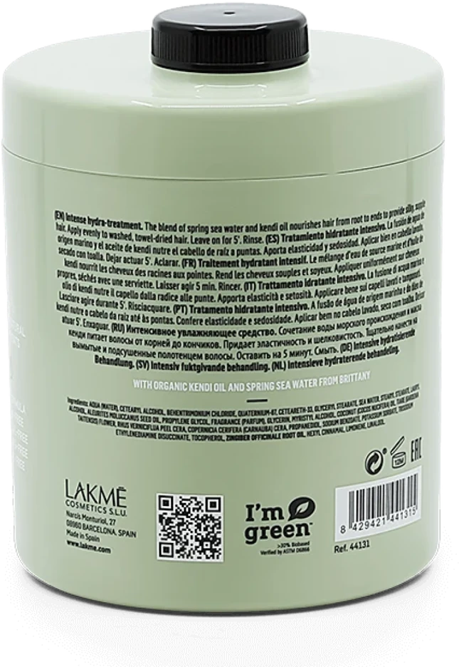 Lakme Teknia Organic Balance kaukė, 1000 ml