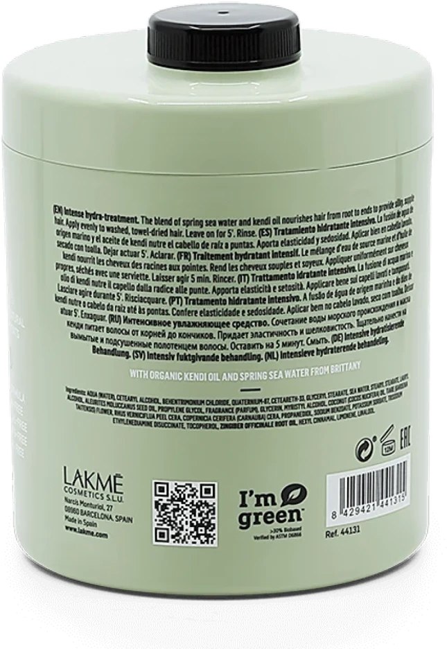 Lakme Teknia Organic Balance kaukė, 1000 ml