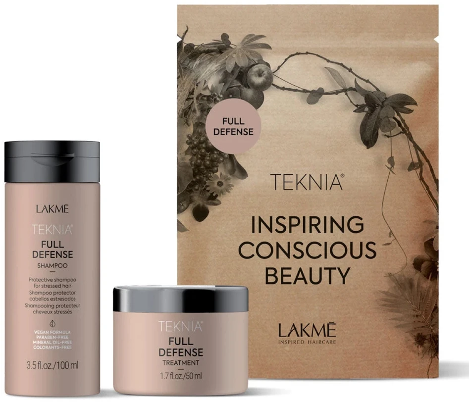 Lakme Teknia travel pack Full Defense set: Šampūnas, 100 ml + Treatment, 50 ml