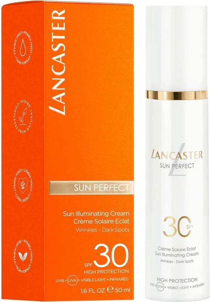 Lancaster Sun Perfect Illuminating Kreminis Spf30 Dark Spots kremas saugantis nuo pigmentinių dėmių susidarymo būnant saulėje 50ml