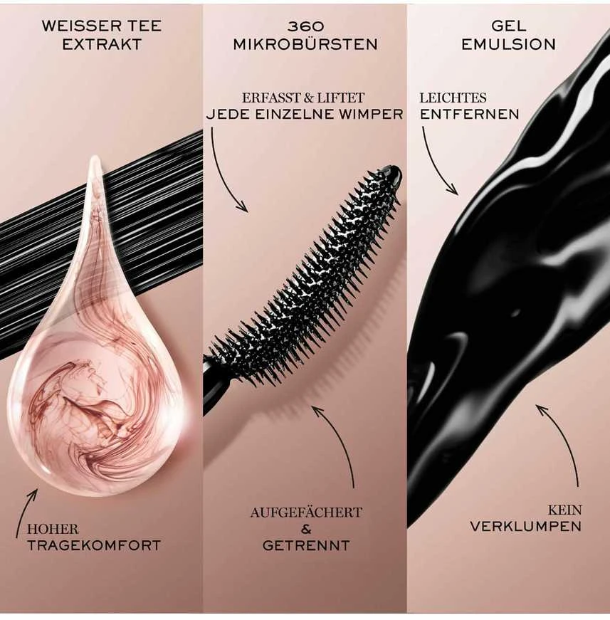 Lancôme Idole Blakstienų tušas Glossy Juodas tankinantis blakstienų tušas, 8 ml