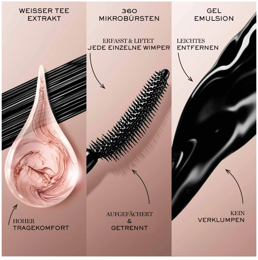 Lancôme Idole Blakstienų tušas Glossy Juodas tankinantis blakstienų tušas, 8 ml