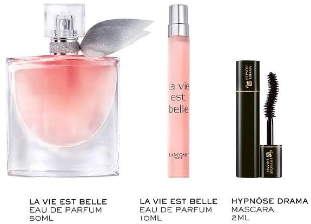 Lancome La Vie Est Belle Giftset Mother's Day Limited Edition rinkinys moterims (EDP, 50 ml + EDP, 10 ml + blakstienų tušas, 2 ml)