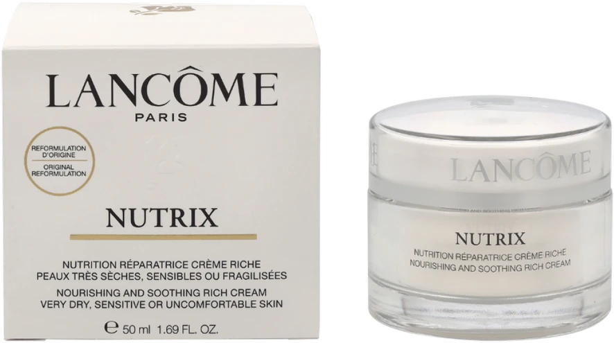 Lancome Nutrix maitininantis And Soothing Rich Kremas maitinamasis ir raminamasis veido kremas, 50 ml
