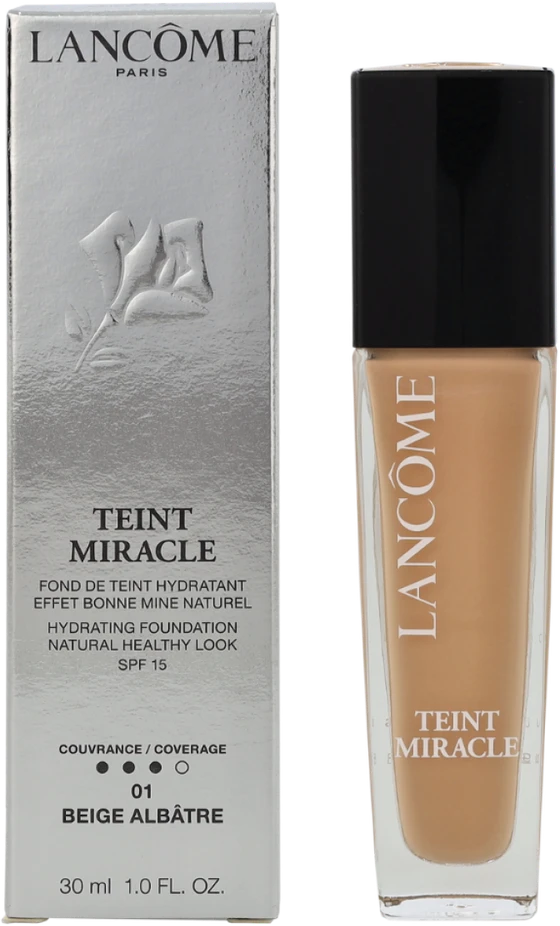 Makiažo pagrindas Lancome Teint Miracle N° 01 Sable albâtre SPF15, 30 ml