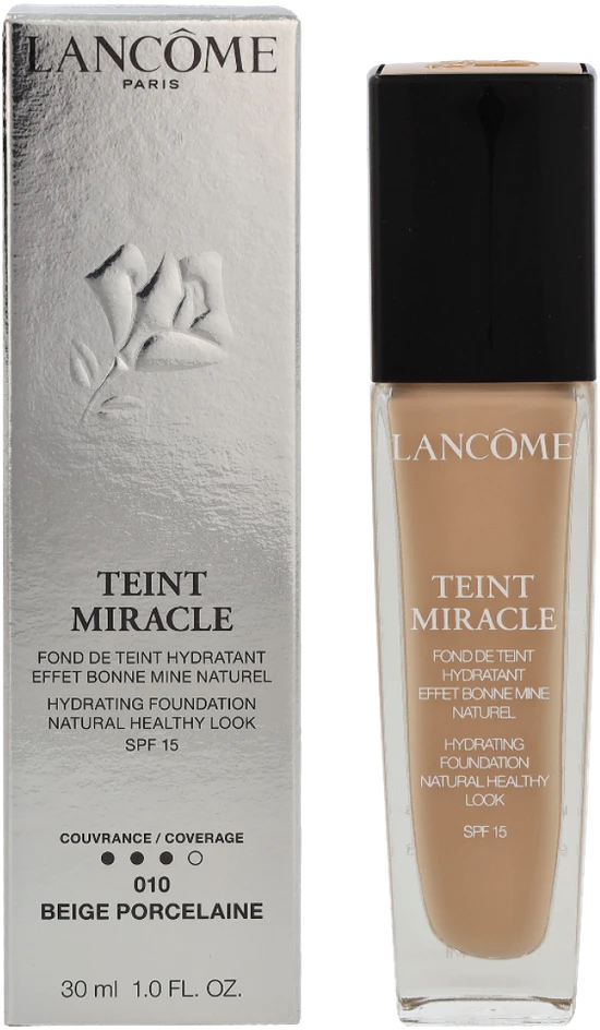 Lancôme Teint Miracle 010 Beige Porcelaine Makiažo pagrindas, 30 ml