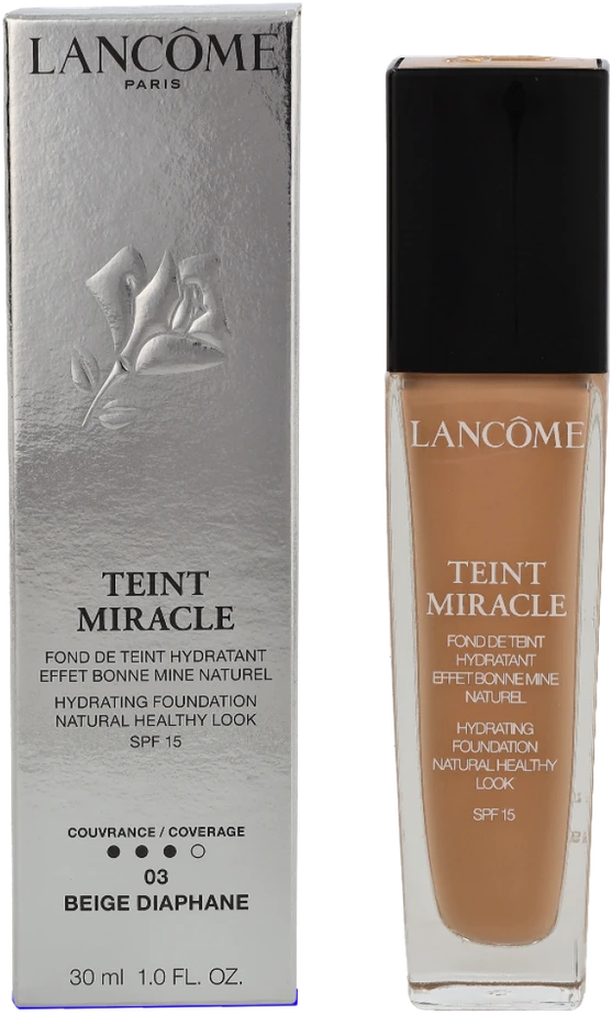Makiažo pagrindas Lancome Teint Miracle N° 03 Beige Diaphane SPF15, 30 ml