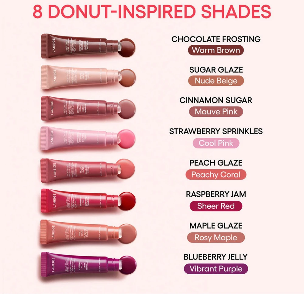 Laneige Glaze Craze Tinted Lip Serum lūpų blizgis, atspalvis: Sugar Glaze, 12 g
