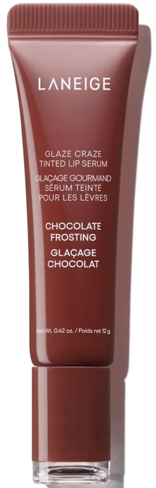 Laneige Glaze Craze Tinted Lip Serum lūpų balzamas-serumas su atspalviu, atspalvis: Chocolate Frosting, 12 g