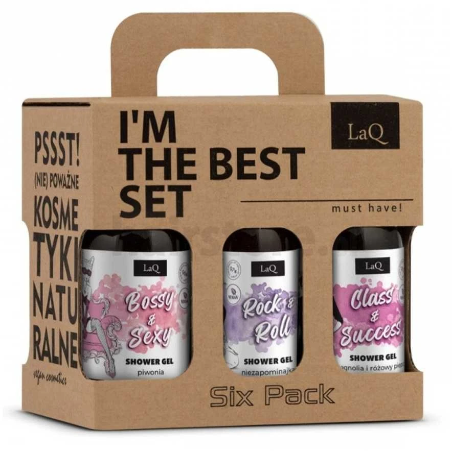 LaQ „Clean Shots!“ moteriškų dušo želių rinkinys 6 x 100 ml