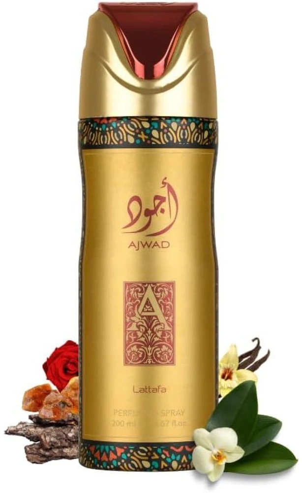 Lattafa Ajwad Perfumed Body Purškiklis parfumuotas dezodorantas, 200 ml