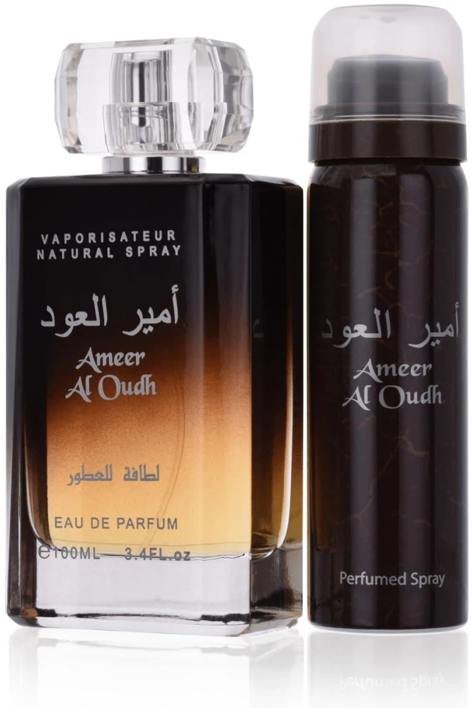Unisex rinkinys Lattafa Ameer Al Oudh (kvepalai Lattafa Ameer Al Oudh EDP, 100 ml + dezodorantas 50 ml)