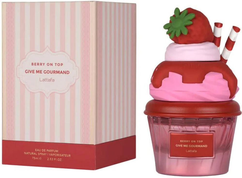 Lattafa Berry On Top Give Me Gourmand EDP parfumuotas vanduo moterims, 75 ml