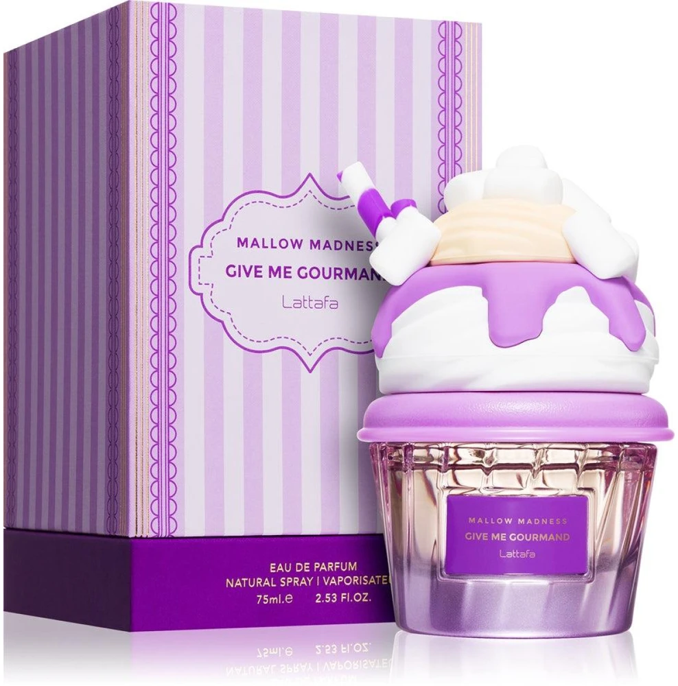 Lattafa Mallow Maddnes Give Me Gourmand EDP parfumuotas vanduo moterims, 75 ml