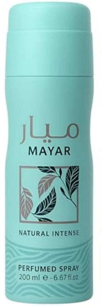 Lattafa Mayar Natural Intense Dezodorantas Purškiklis purškiamas parfumuotas dezodorantas moterims, 200 ml