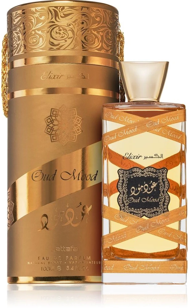 Unisex kvepalai Lattafa Oud Mood Gold Elixir EDP, 100 ml