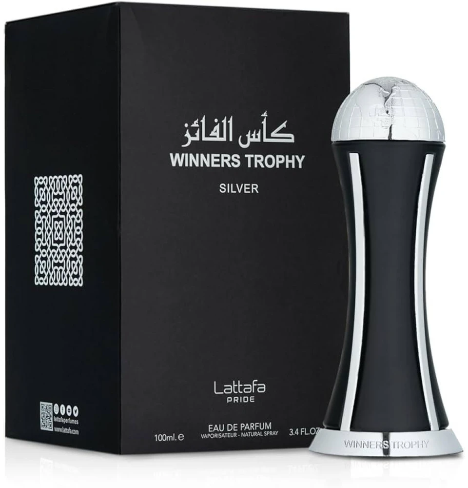 Lattafa Pride Al Khas Winners Trophy Sidabrinis EDP parfumuotas vanduo unisex, 100 ml