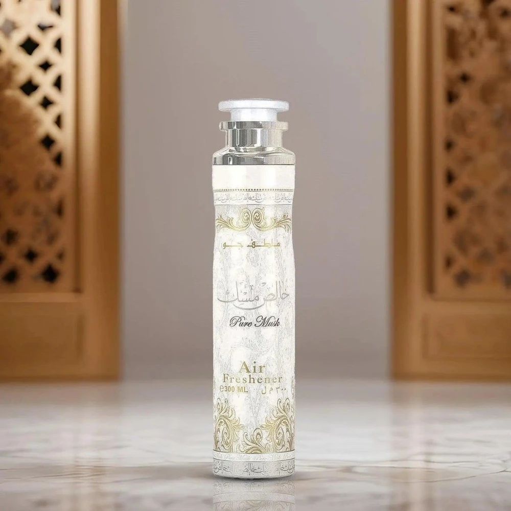 Lattafa Pure Musk Air Freshener purškiamas namų kvapas, 300 ml