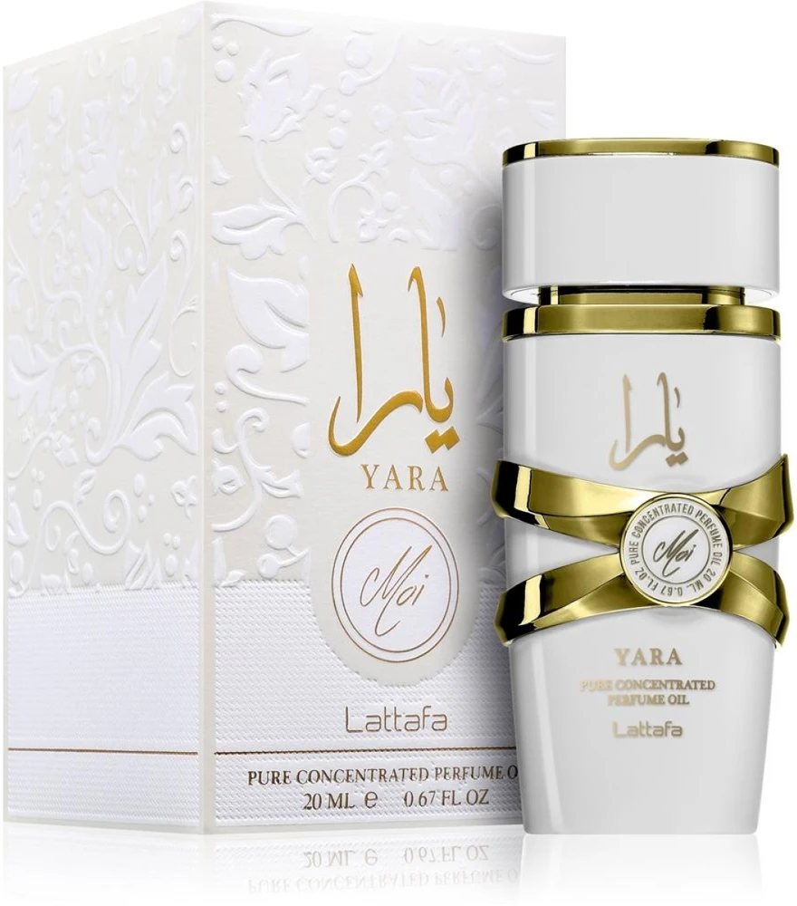Lattafa Yara Moi Pure Concentrated Perfume Oil CPO aliejiniai kvepalai moterims, 20 ml