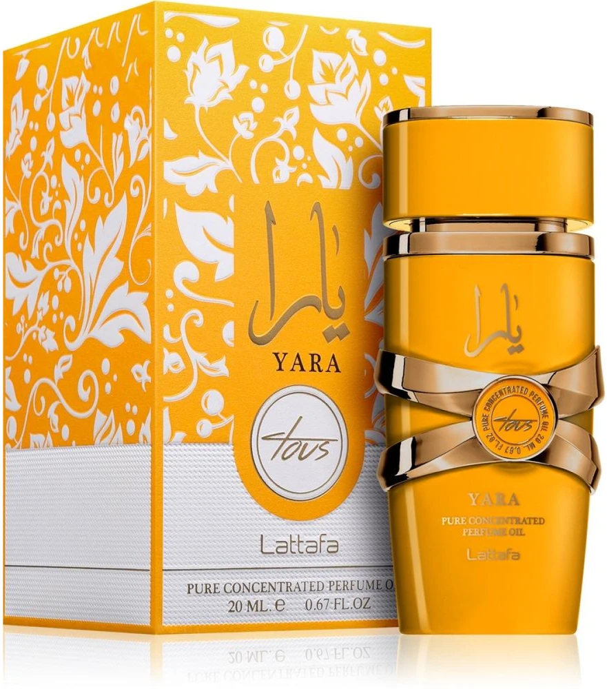 Lattafa Yara Tous Pure Concentrated Perfume Oil CPO aliejiniai kvepalai moterims, 20 ml