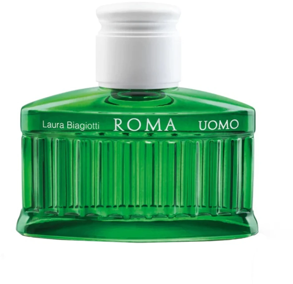 Laura Biagiotti Roma Uomo Žalias Swing EDT tualetinis vanduo EDT tualetinis vanduo vyrams, 40 ml