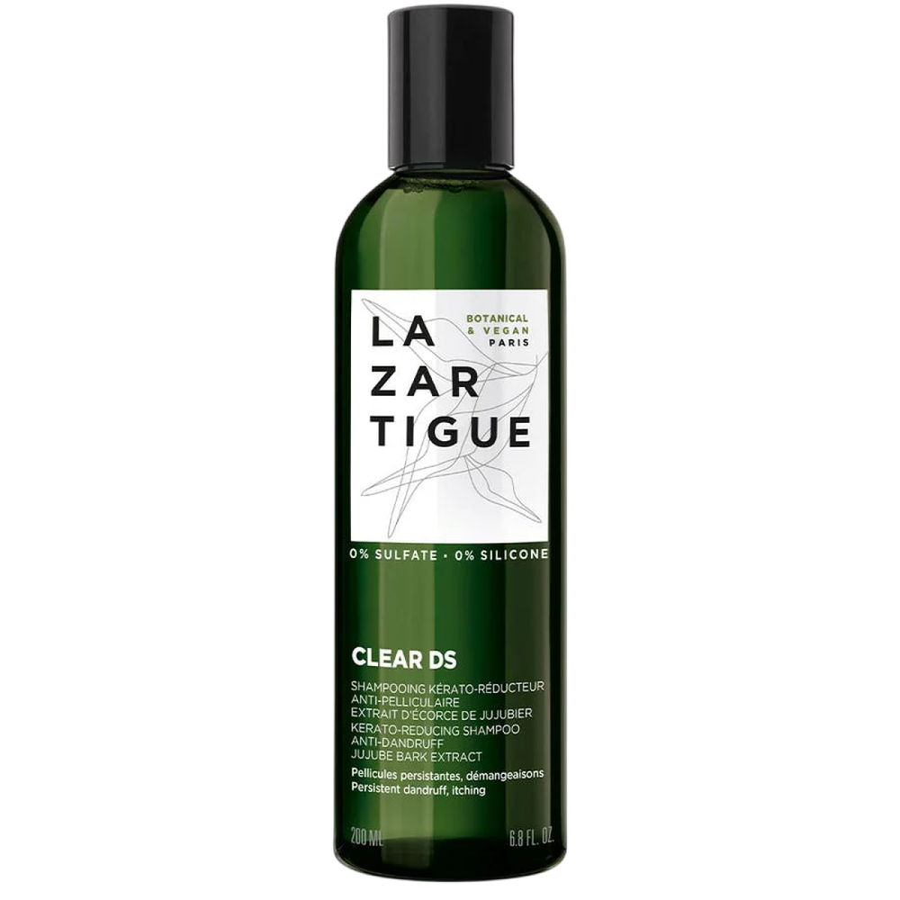 Lazartigue Clear Ds plaukų šampūnas, mažinantis keratozę ir pleiskanas, 200 ml